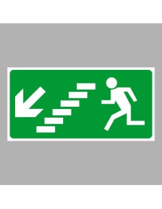 Menekülési út, vészkijárat balra lépcsőn le 2