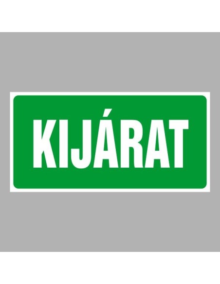 Menekülési út, vészkijárat, elsősegély matricák, táblák, jelek, piktogramok, - Menekülési út, vészkijárat jelek - Kijárat