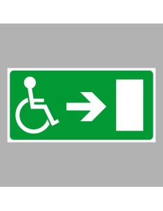 Menekülési út, vészkijárat kerekesszékkel jobbra 2