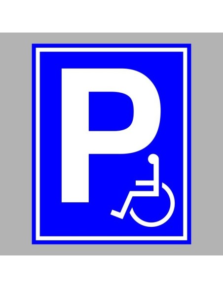 Figyelmeztető és tiltó matricák, táblák, - Parkolási táblák - Mozgáskorlátozott Parkoló