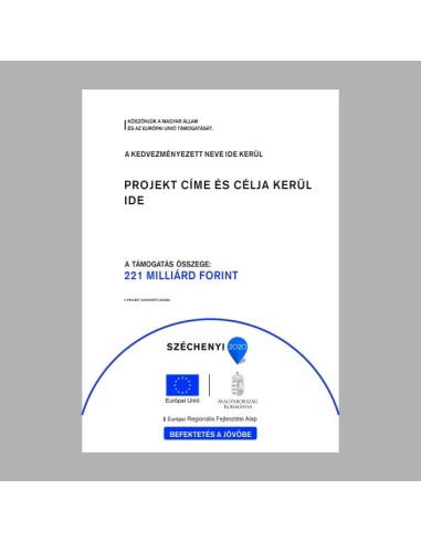 D típusú A/3 álló projekt tábla műanyaglemez és horganyzott lemez