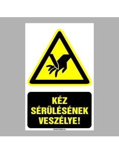 Kéz sérülésének veszélye 2