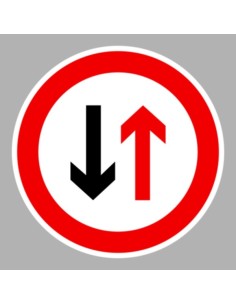 KRESZ tábla, Közúti jelzőtábla - "B" Áthaladási elsőbbséget szabályozó jelzőtáblák - Szembejövő forgalom elsőbbsége