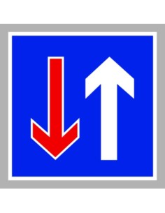 KRESZ tábla, Közúti jelzőtábla - "B" Áthaladási elsőbbséget szabályozó jelzőtáblák - Elsőbbség a szembejövő forgalommal szemben