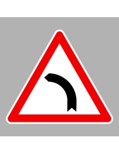 KRESZ tábla, Közúti jelzőtábla - "A" Veszélyt jelző táblák - Veszélyes útkanyarulat balra