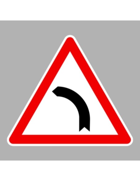 KRESZ tábla, Közúti jelzőtábla - "A" Veszélyt jelző táblák - Veszélyes útkanyarulat balra
