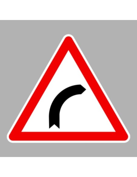 KRESZ tábla, Közúti jelzőtábla - "A" Veszélyt jelző táblák - Veszélyes útkanyarulat jobbra