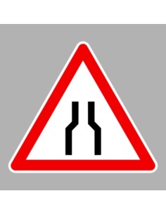 KRESZ tábla, Közúti jelzőtábla - "A" Veszélyt jelző táblák - Útszűkület két oldalon