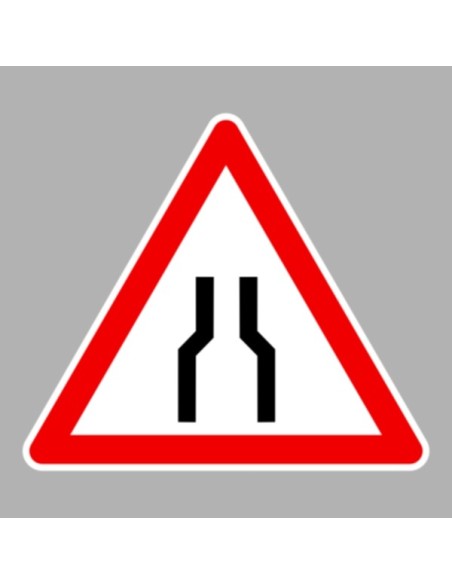 KRESZ tábla, Közúti jelzőtábla - "A" Veszélyt jelző táblák - Útszűkület két oldalon