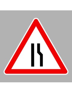 KRESZ tábla, Közúti jelzőtábla - "A" Veszélyt jelző táblák - Útszűkület jobb oldalon
