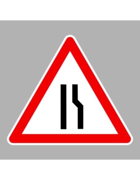 KRESZ tábla, Közúti jelzőtábla - "A" Veszélyt jelző táblák - Útszűkület jobb oldalon