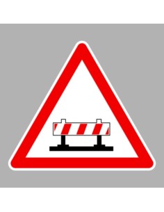 KRESZ tábla, Közúti jelzőtábla - "A" Veszélyt jelző táblák - Útzár