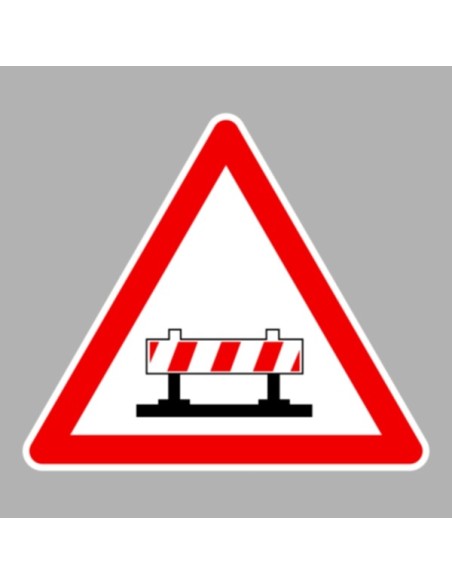 KRESZ tábla, Közúti jelzőtábla - "A" Veszélyt jelző táblák - Útzár