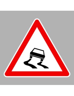 KRESZ tábla, Közúti jelzőtábla - "A" Veszélyt jelző táblák - Csúszós úttest