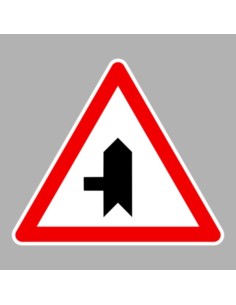 KRESZ tábla, Közúti jelzőtábla - "A" Veszélyt jelző táblák - Útkereszteződés alárendelt úttal balról