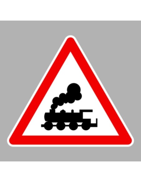 KRESZ tábla, Közúti jelzőtábla - "A" Veszélyt jelző táblák - Sorompó nélküli vasúti átjáró