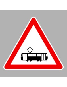 KRESZ tábla, Közúti jelzőtábla - "A" Veszélyt jelző táblák - Villamos