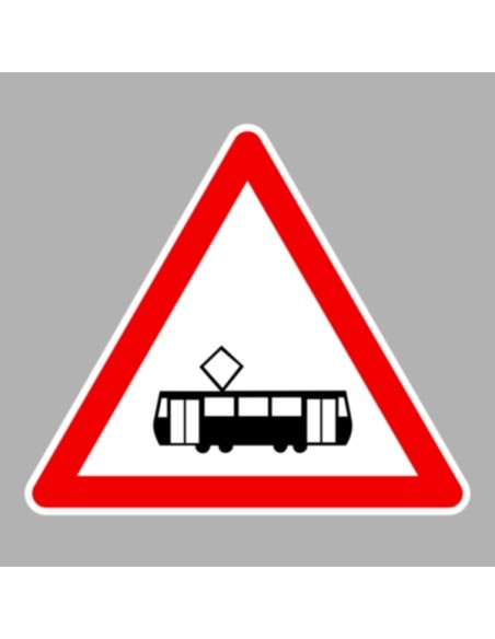 KRESZ tábla, Közúti jelzőtábla - "A" Veszélyt jelző táblák - Villamos