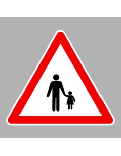 KRESZ tábla, Közúti jelzőtábla - "A" Veszélyt jelző táblák - Gyalogosok