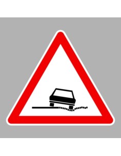 KRESZ tábla, Közúti jelzőtábla - "A" Veszélyt jelző táblák - Veszélyes padka