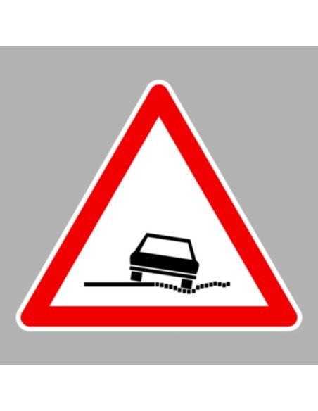 KRESZ tábla, Közúti jelzőtábla - "A" Veszélyt jelző táblák - Veszélyes padka