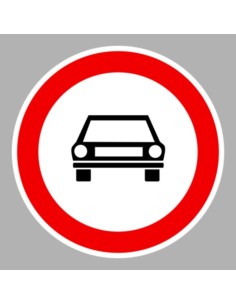 KRESZ tábla, Közúti jelzőtábla - "C" Tilalmi jelzőtáblák - Gépjárművel, mezőgazdasági vontatóval és lassú járművel behajtani til