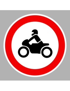 KRESZ tábla, Közúti jelzőtábla - "C" Tilalmi jelzőtáblák - Motorkerékpárral behajtani tilos