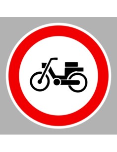 KRESZ tábla, Közúti jelzőtábla - "C" Tilalmi jelzőtáblák - Segédmotoros kerékpárral behajtani tilos