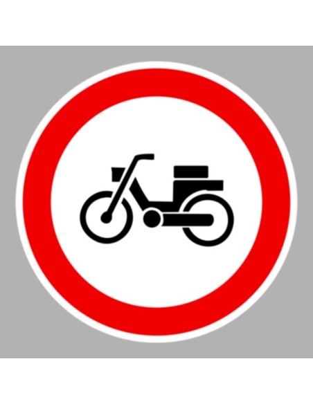 KRESZ tábla, Közúti jelzőtábla - "C" Tilalmi jelzőtáblák - Segédmotoros kerékpárral behajtani tilos