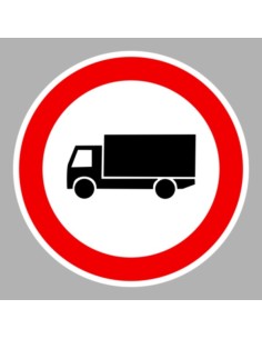 KRESZ tábla, Közúti jelzőtábla - "C" Tilalmi jelzőtáblák - Tehergépkocsival behajtani tilos