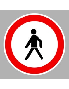KRESZ tábla, Közúti jelzőtábla - "C" Tilalmi jelzőtáblák - Gyalogos közlekedése tilos