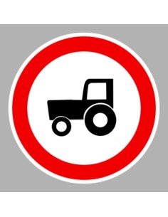 KRESZ tábla, Közúti jelzőtábla - "C" Tilalmi jelzőtáblák - Mezőgazdasági vontatóval behajtani tilos