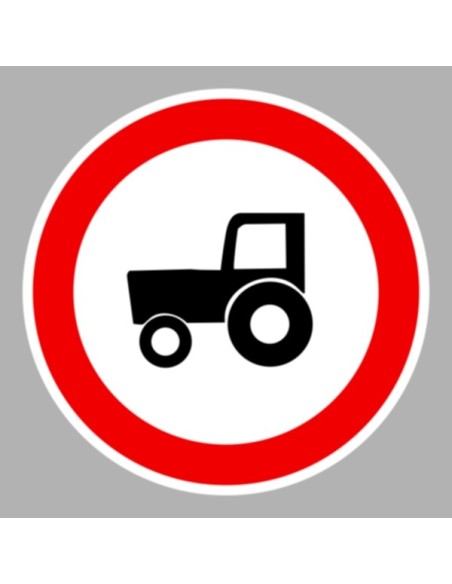 KRESZ tábla, Közúti jelzőtábla - "C" Tilalmi jelzőtáblák - Mezőgazdasági vontatóval behajtani tilos