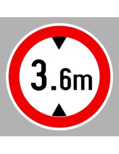 KRESZ tábla, Közúti jelzőtábla - "C" Tilalmi jelzőtáblák - Magasságkorlátozás