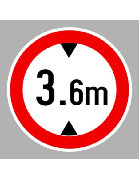 KRESZ tábla, Közúti jelzőtábla - "C" Tilalmi jelzőtáblák - Magasságkorlátozás