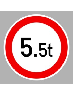 KRESZ tábla, Közúti jelzőtábla - "C" Tilalmi jelzőtáblák - Össztömeg-(súly)-korlátozás