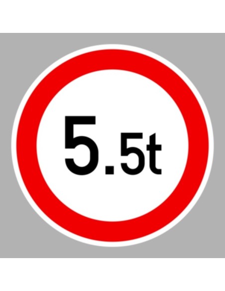 KRESZ tábla, Közúti jelzőtábla - "C" Tilalmi jelzőtáblák - Össztömeg-(súly)-korlátozás