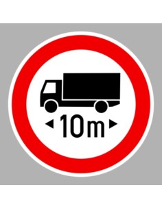 KRESZ tábla, Közúti jelzőtábla - "C" Tilalmi jelzőtáblák - Hosszúságkorlátozás