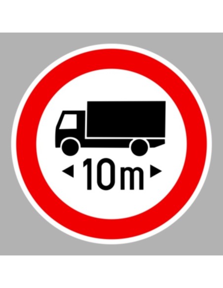 KRESZ tábla, Közúti jelzőtábla - "C" Tilalmi jelzőtáblák - Hosszúságkorlátozás