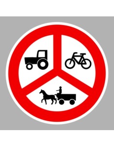 KRESZ tábla, Közúti jelzőtábla - "C" Tilalmi jelzőtáblák - Hármas behajtási tilalom