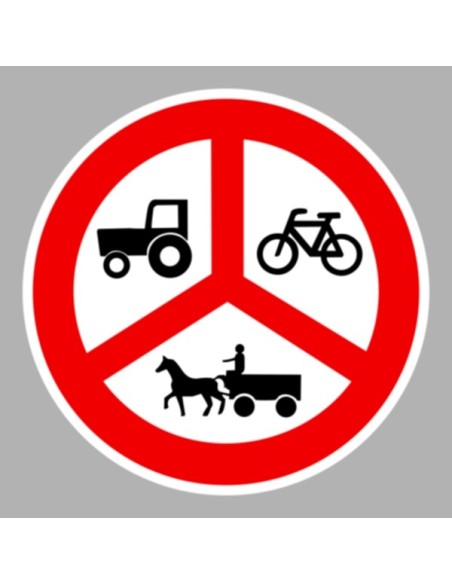 KRESZ tábla, Közúti jelzőtábla - "C" Tilalmi jelzőtáblák - Hármas behajtási tilalom