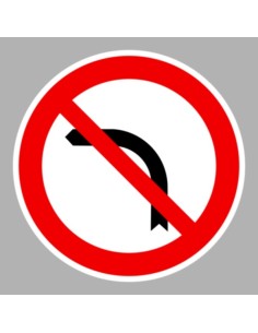 KRESZ tábla, Közúti jelzőtábla - "C" Tilalmi jelzőtáblák - Balra bekanyarodni tilos