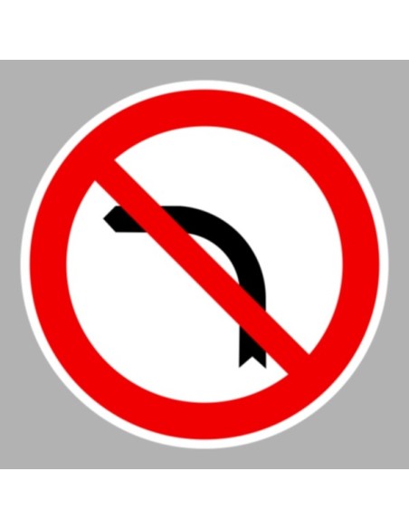 KRESZ tábla, Közúti jelzőtábla - "C" Tilalmi jelzőtáblák - Balra bekanyarodni tilos