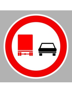 KRESZ tábla, Közúti jelzőtábla - "C" Tilalmi jelzőtáblák - Tehergépkocsival előzni tilos