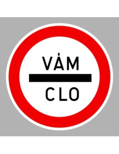 KRESZ tábla, Közúti jelzőtábla - "C" Tilalmi jelzőtáblák - Kötelező megállás (vám/szlovák)