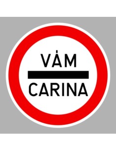 KRESZ tábla, Közúti jelzőtábla - "C" Tilalmi jelzőtáblák - Kötelező megállás (vám/szerb, horvát, szlovén)