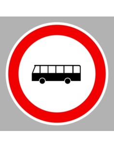 KRESZ tábla, Közúti jelzőtábla - "C" Tilalmi jelzőtáblák - Autóbusszal behajtani tilos