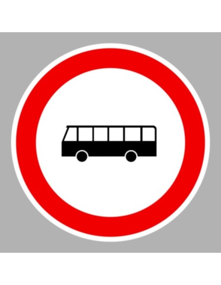 KRESZ tábla, Közúti jelzőtábla - "C" Tilalmi jelzőtáblák - Autóbusszal behajtani tilos