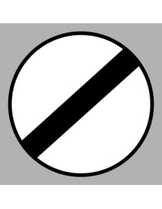 KRESZ tábla, Közúti jelzőtábla - "C" Tilalmi jelzőtáblák - Mozgó járművekre vonatkozó tilalmak vége