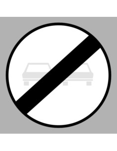 KRESZ tábla, Közúti jelzőtábla - "C" Tilalmi jelzőtáblák - Előzési tilalom vége